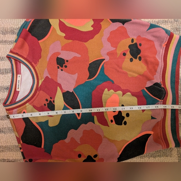 Marine Layer sweatshirt Anytime fleece print sz XS pullover - Picture 7 of 9